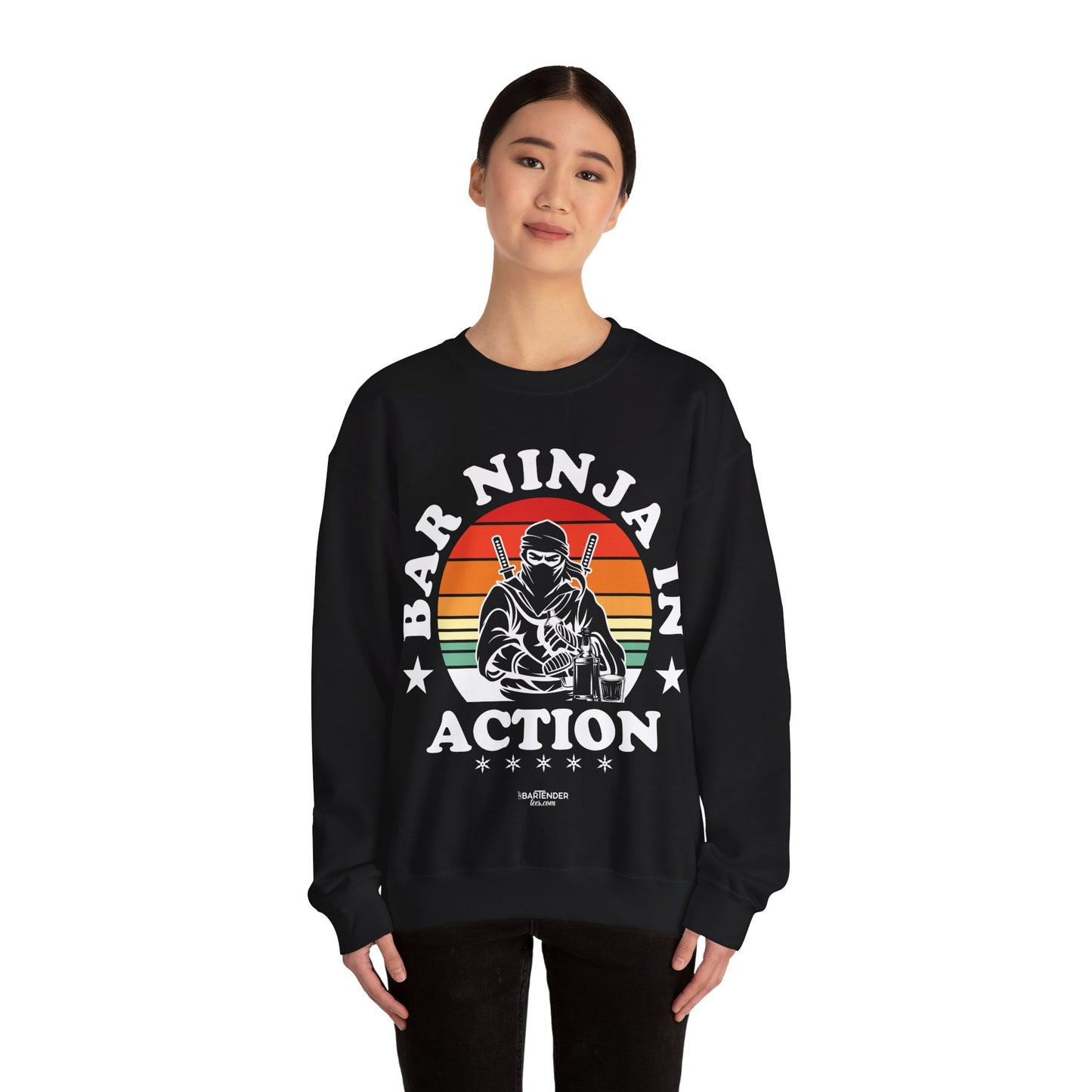 "Bar ninja in action" Bartender Sweatshirt