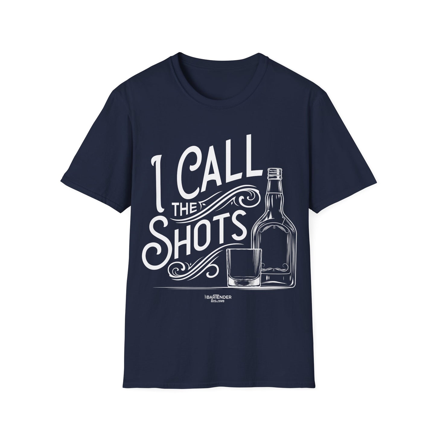 "I Call the Shots" Men's Bartender Softstyle T-Shirt