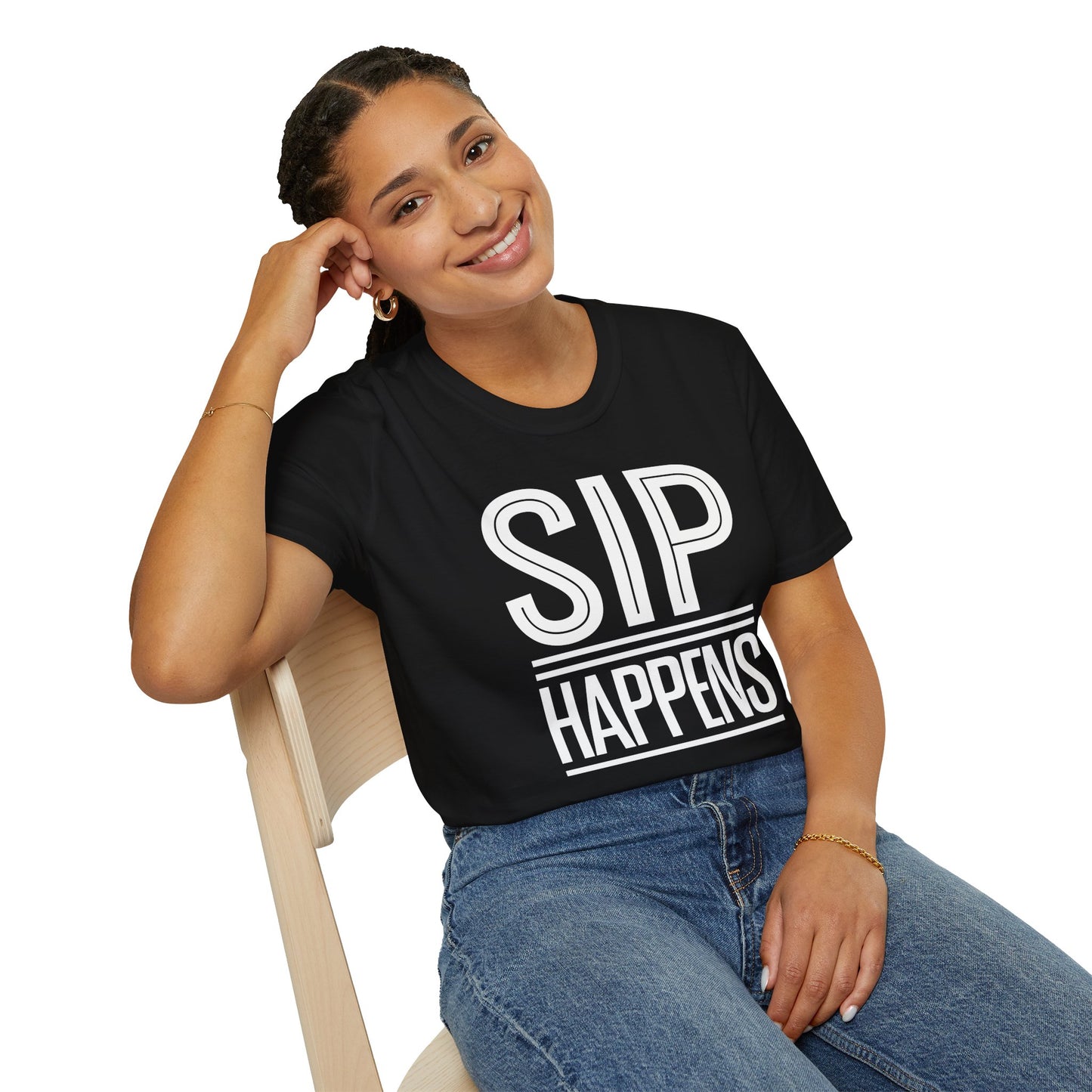 "Sip Happens" Softstyle T-Shirt!