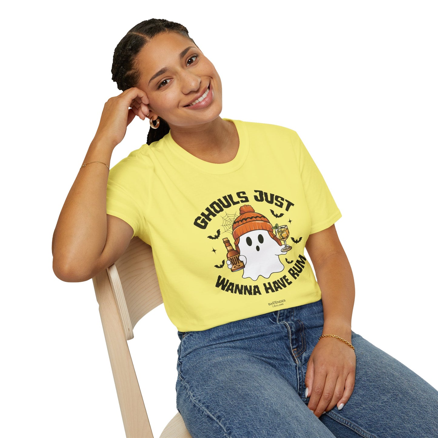 "Ghouls Just Wanna Have Rum" Softstyle Unisex Halloween T-Shirt