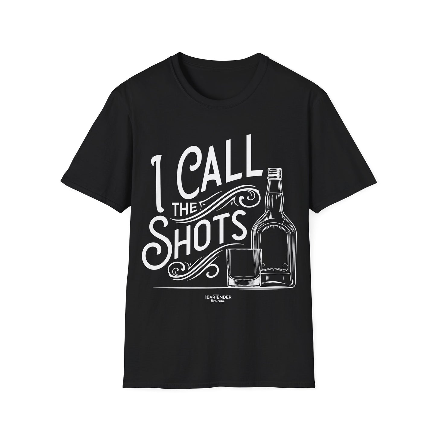 "I Call the Shots" Men's Bartender Softstyle T-Shirt