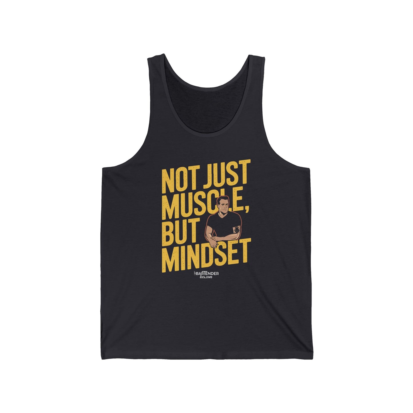"Not just muscle but mindset" Men’s Bartender Tank Top