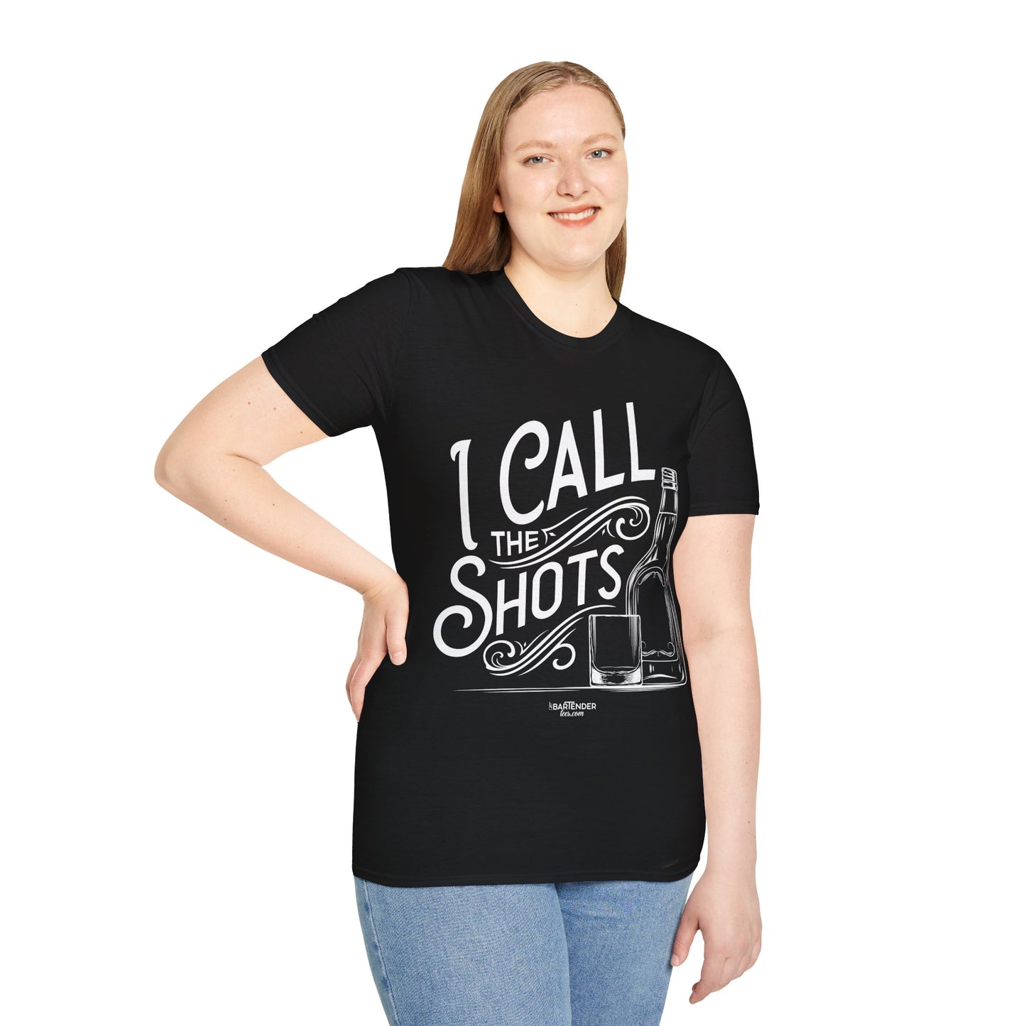 "I Call the Shots" Men's Bartender Softstyle T-Shirt