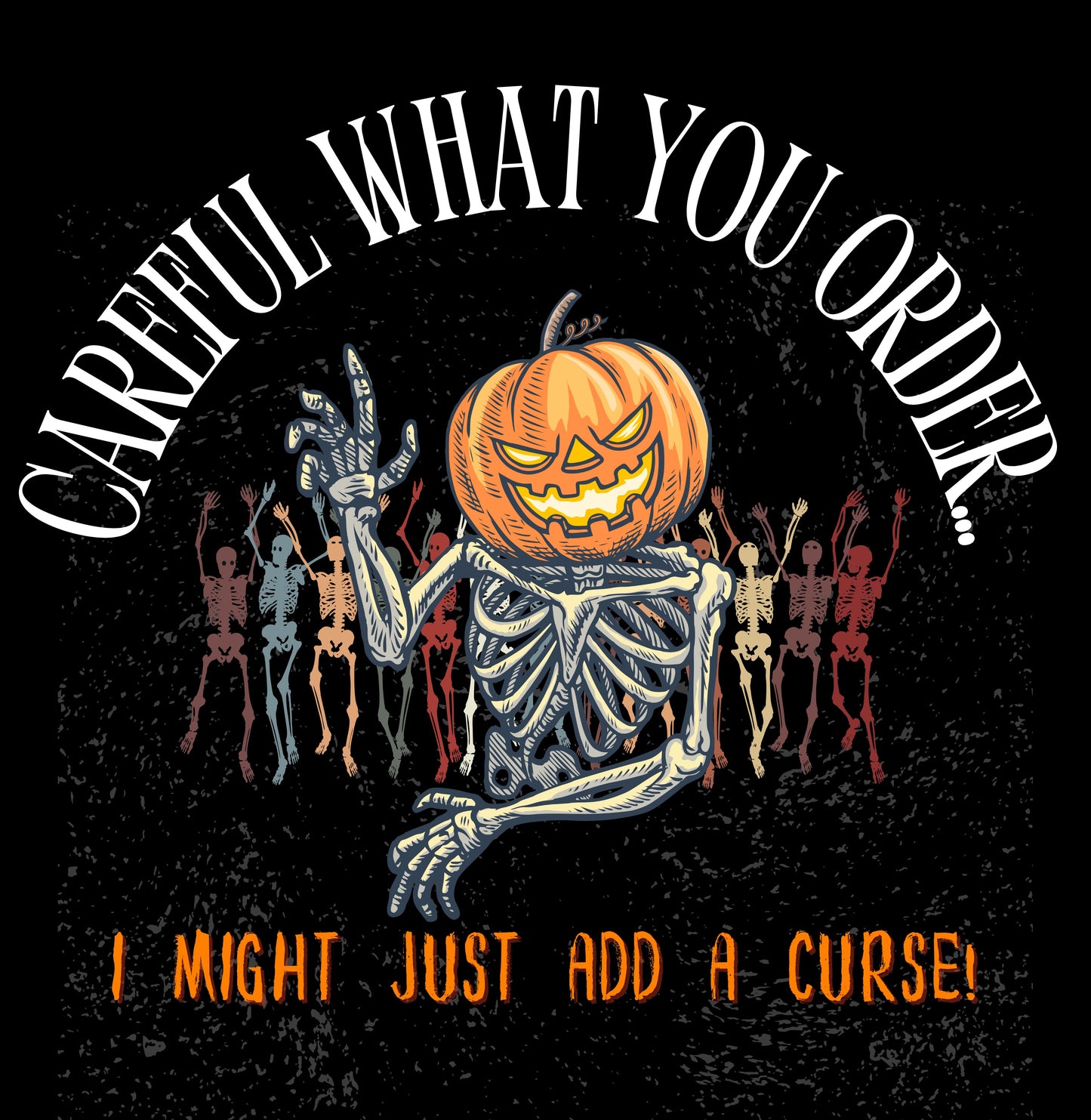 "Careful What You Order... I Might Just Add a Curse!" Halloween Bartender Tee