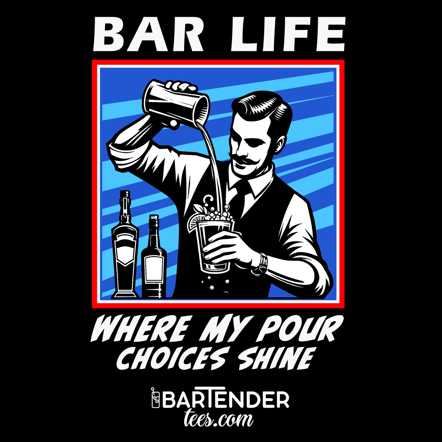 "Bar Life Where my Pour Choices Shine" Softstyle T-Shirt