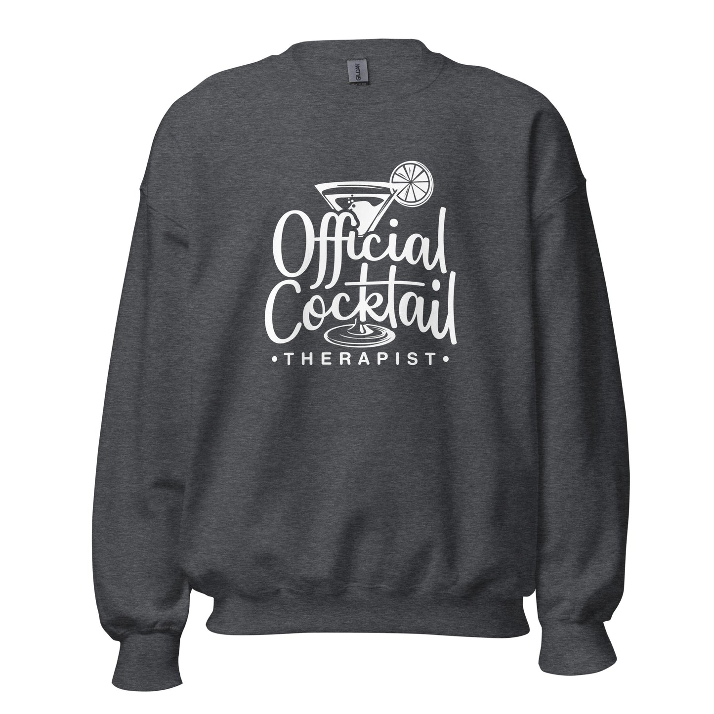 "Official Cocktail Therapist" Bartender Sweatshirt