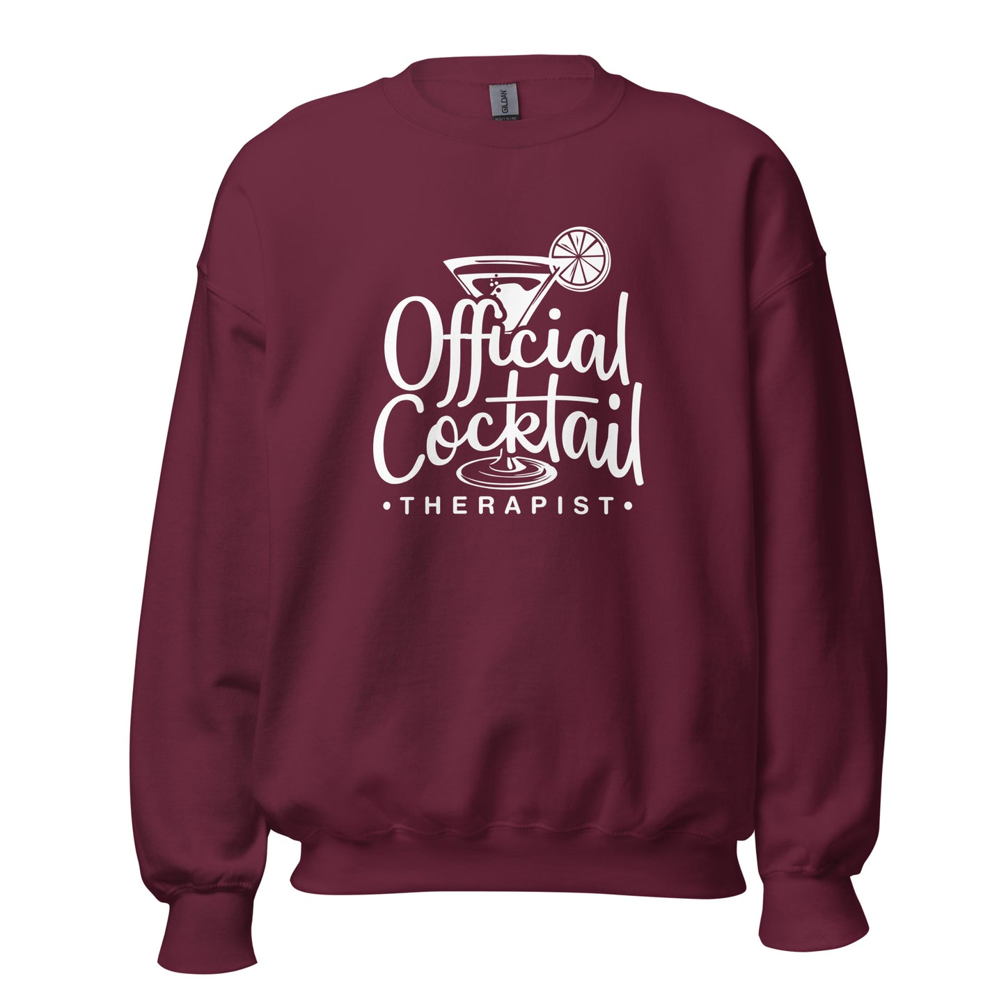 "Official Cocktail Therapist" Bartender Sweatshirt