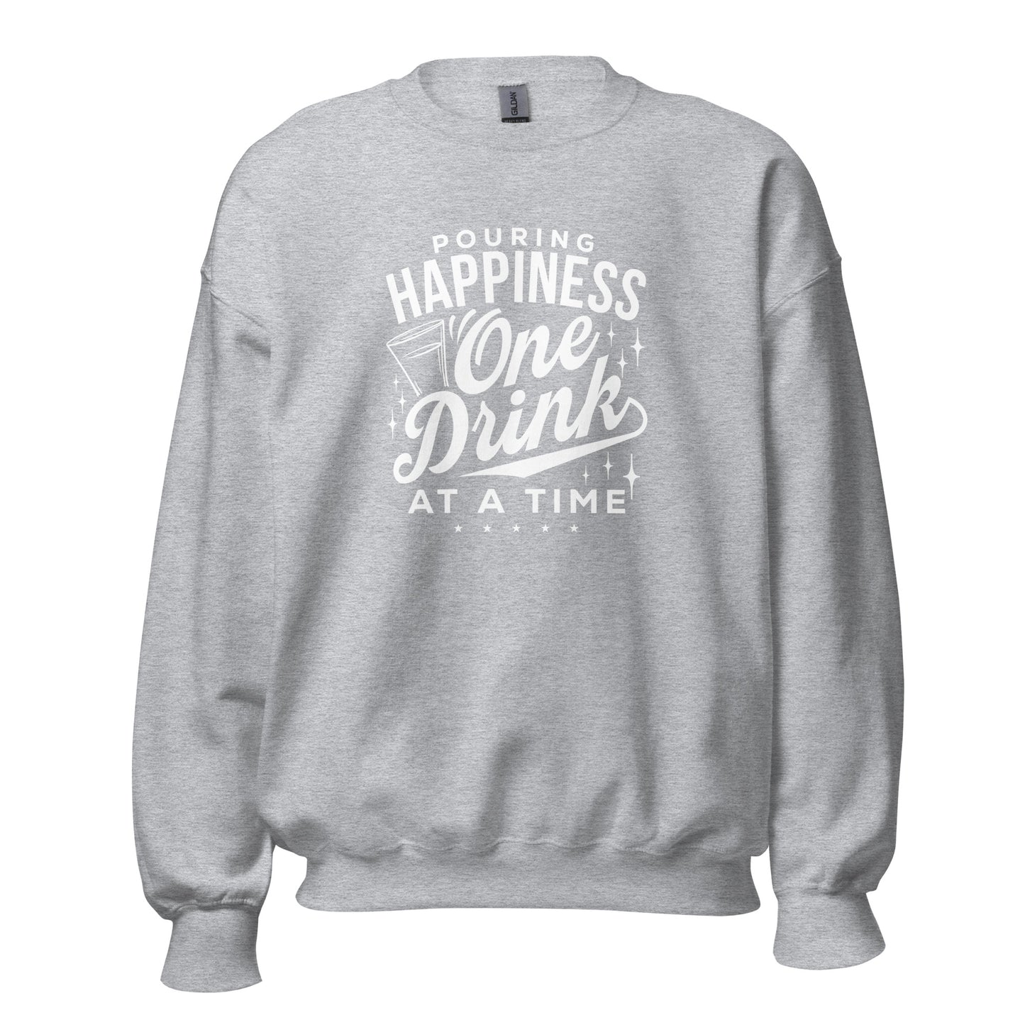"Pouring Happiness One Drink at a Time" Bartender Sweatshirt