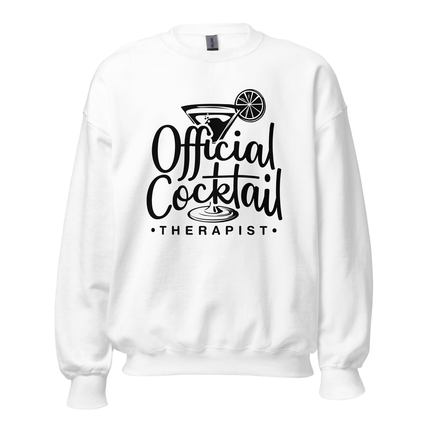 "Official Cocktail Therapist" Bartender Sweatshirt