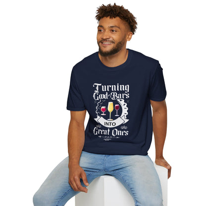 "Turning Good Bars Into Great Ones" Unisex Softstyle T-Shirt