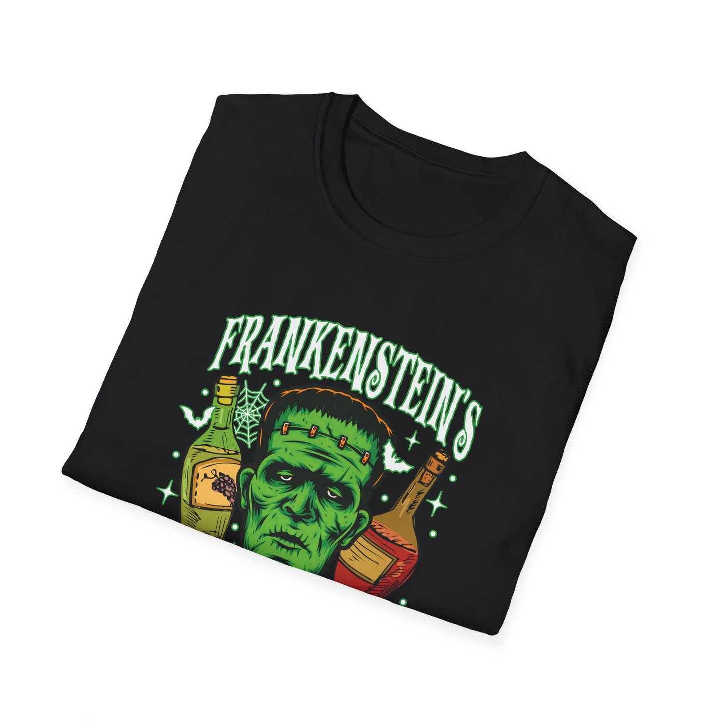 "Frankenstein's Bar Crawl" Softstyle Unisex Halloween T-Shirt