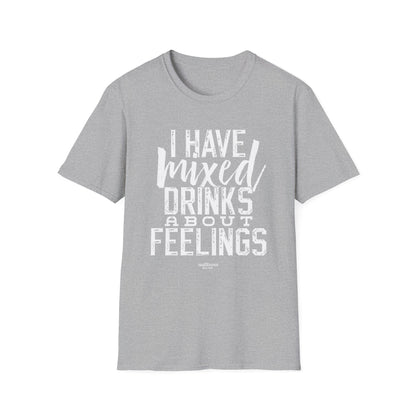 "I Have Mixed Drinks About Feelings" Men's Bartender Tee