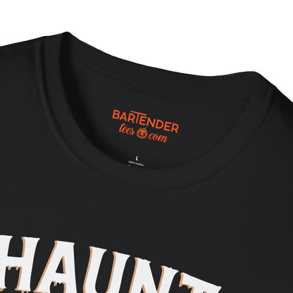 "Haunt Messy Drink Classy" Halloween Bartender Softstyle T-Shirt