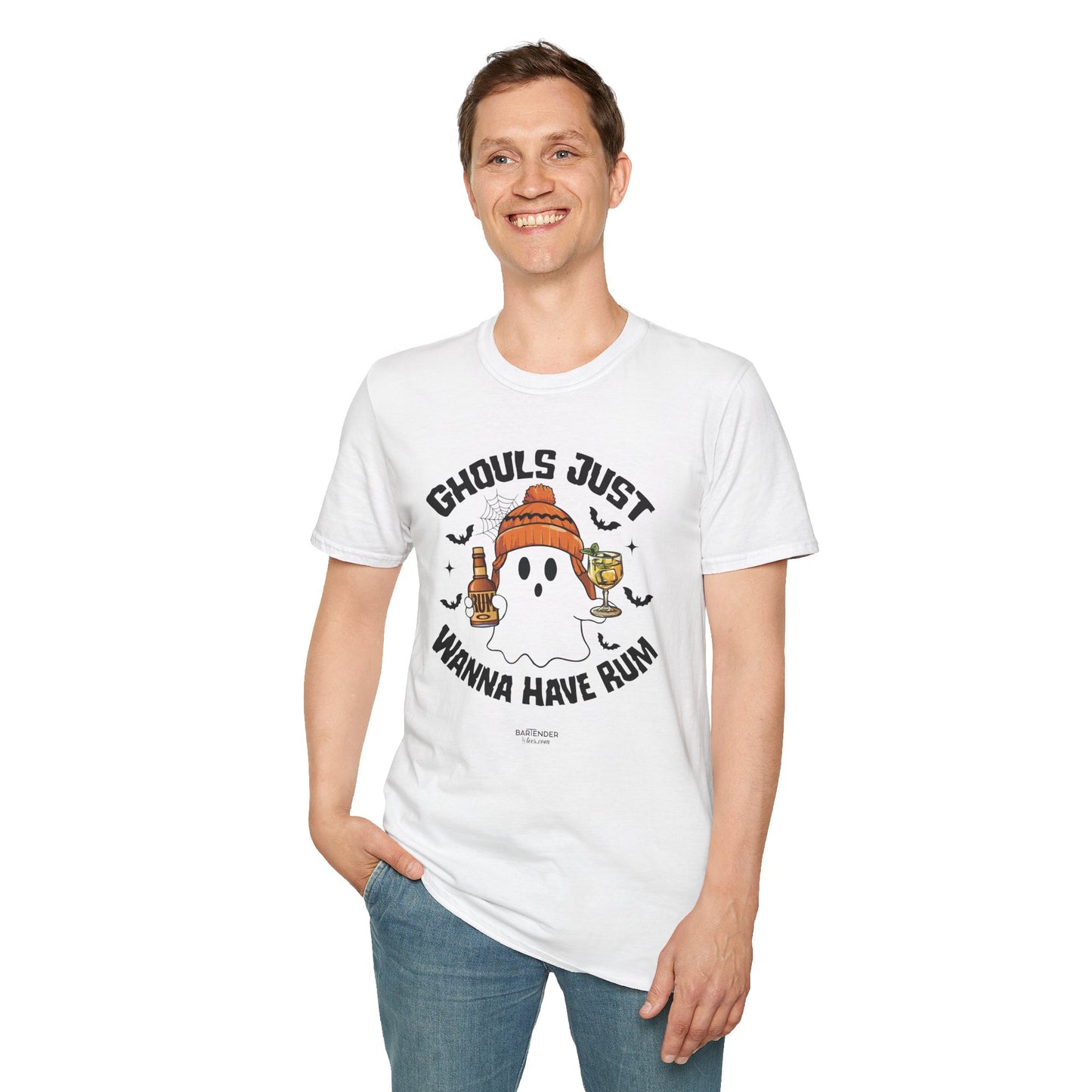 "Ghouls Just Wanna Have Rum" Softstyle Unisex Halloween T-Shirt