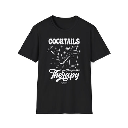 "Cocktails are Cheaper than Therapy" Men's Bartender Tee