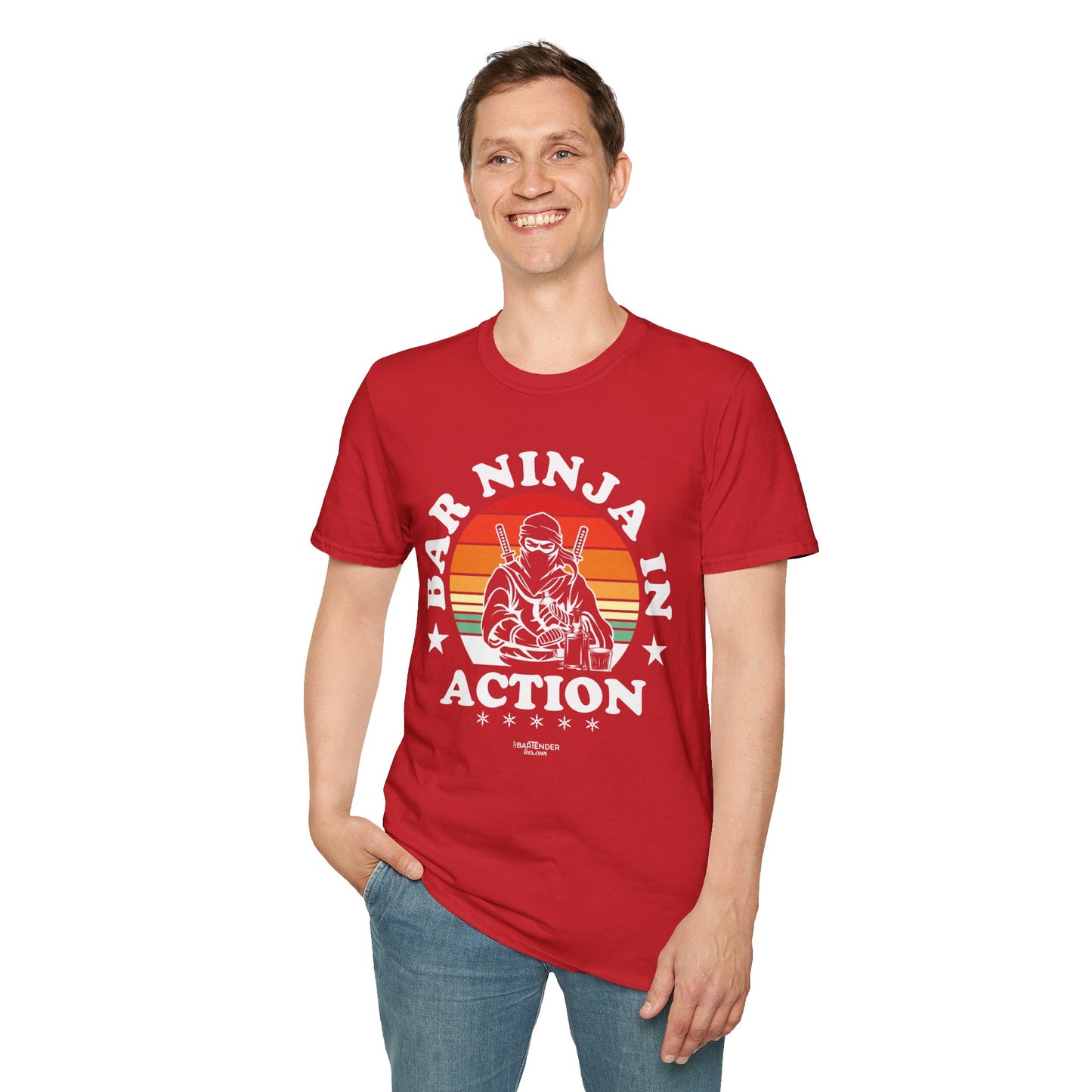 "Bar Ninja in Action" Men's Bartender Tee