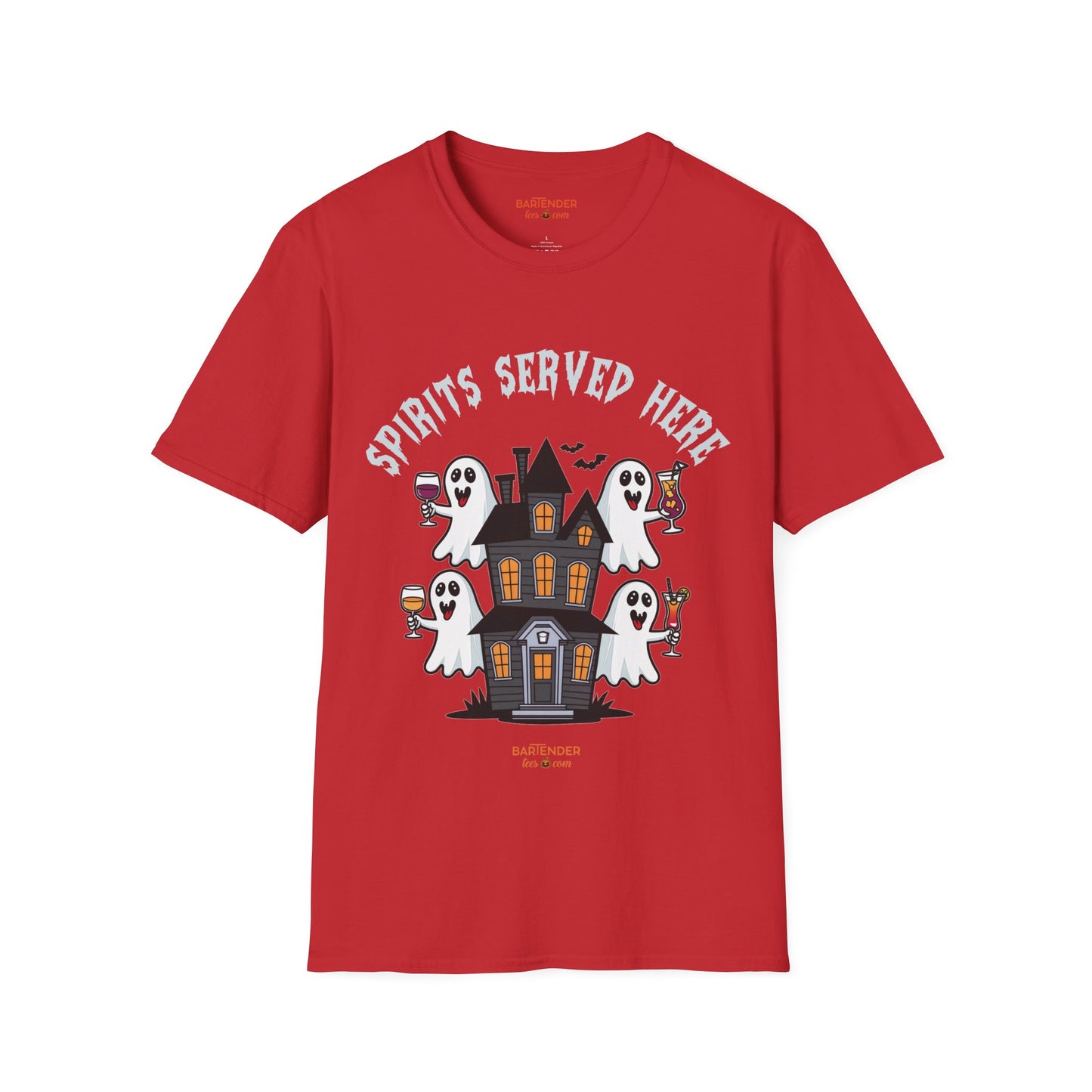 "Spirits Served Here" Halloween Bartender Softstyle T-Shirt