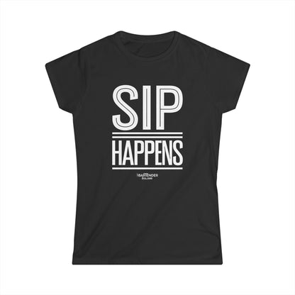 "Sip Happens" Women's Bartender Tee