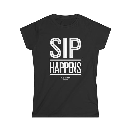 "Sip Happens" Women's Bartender Tee