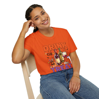 "Drink or Treat" Softstyle Halloween T-Shirt