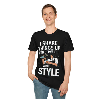 "I Shake Things Up and Serve It with Style" Softstyle T-Shirt