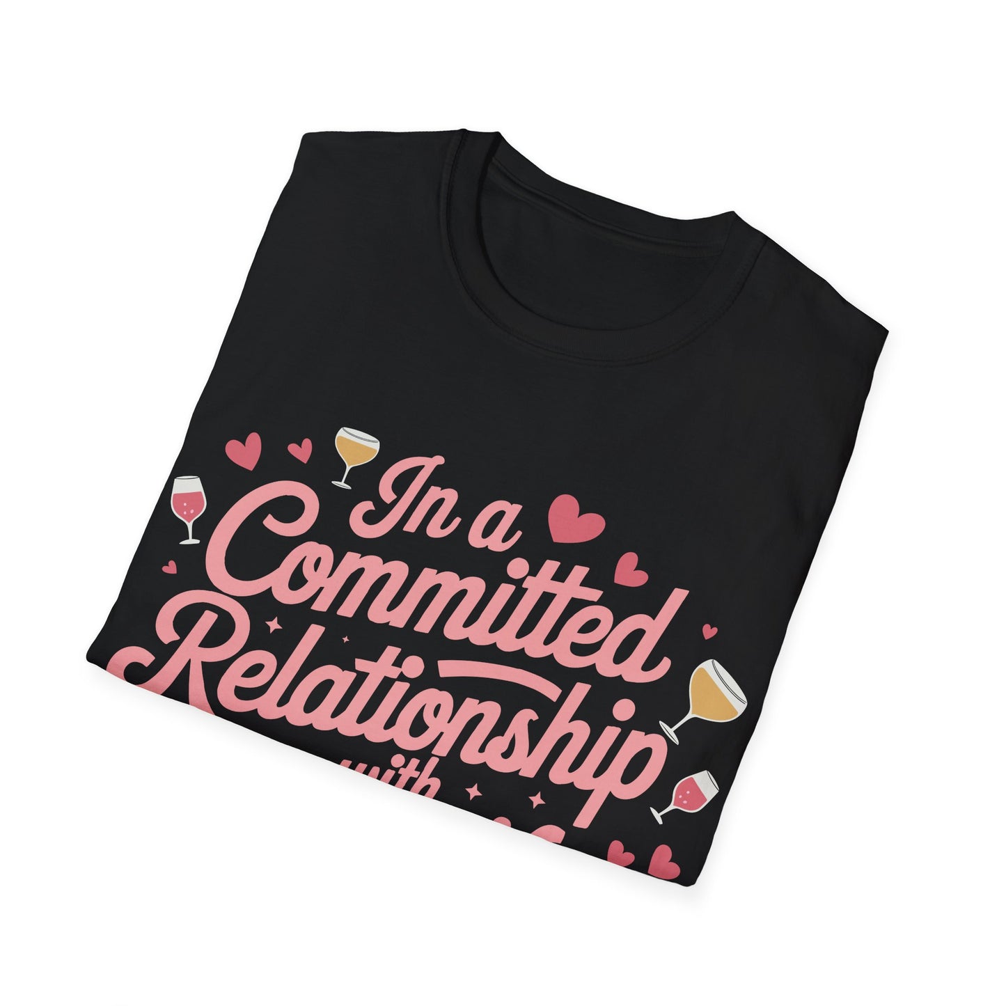 "In a Committed Relationship with Happy Hour" Softstyle T-Shirt