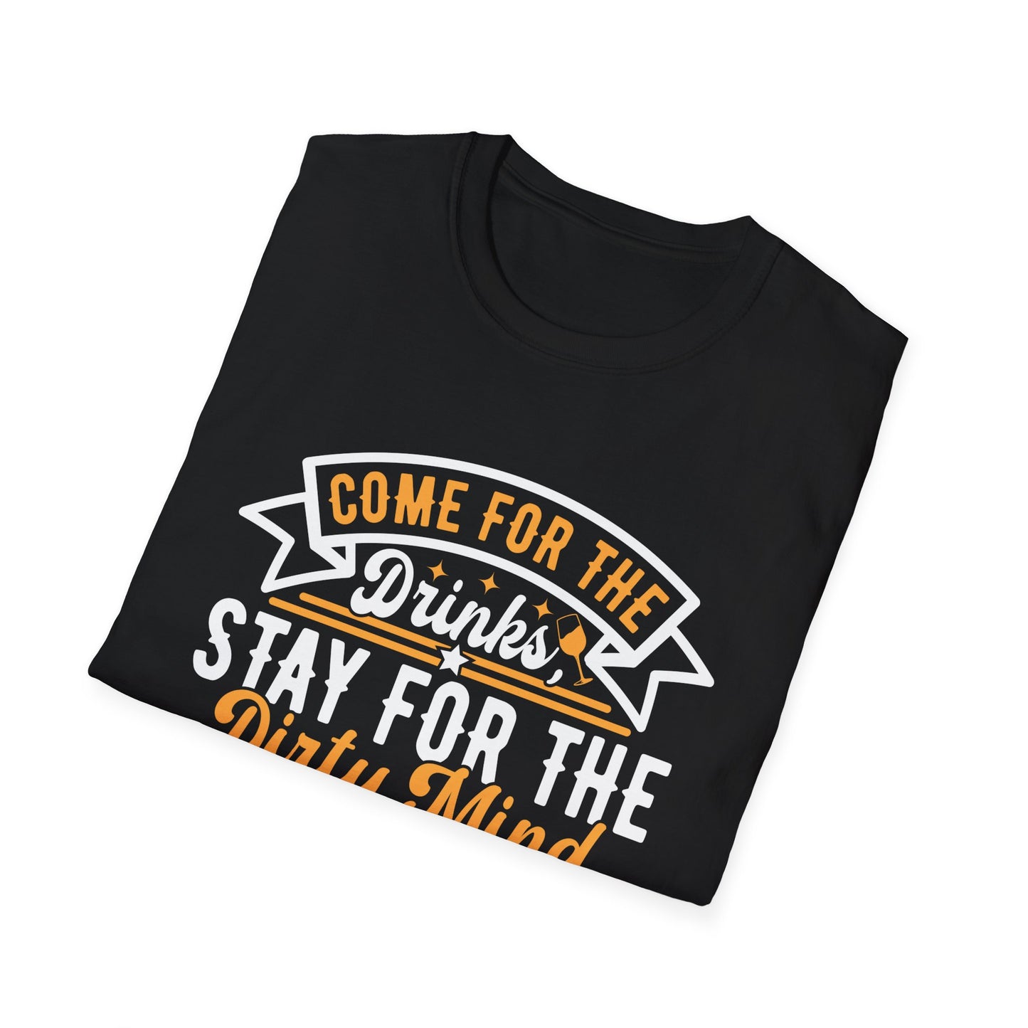 "Come for the Drinks Stay for the Dirty Mind" Men's Bartender Tee