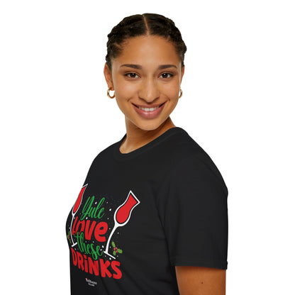 "Yule Love These Drinks" Unisex Softstyle T-Shirt