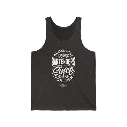 "Alcohol helping bartenders tolerate customers" Men’s Bartender Tank Top