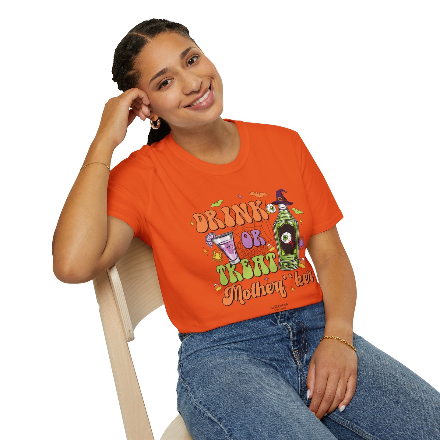 "Drink or Treat Motherf*er" Softstyle Unisex Halloween T-Shirt