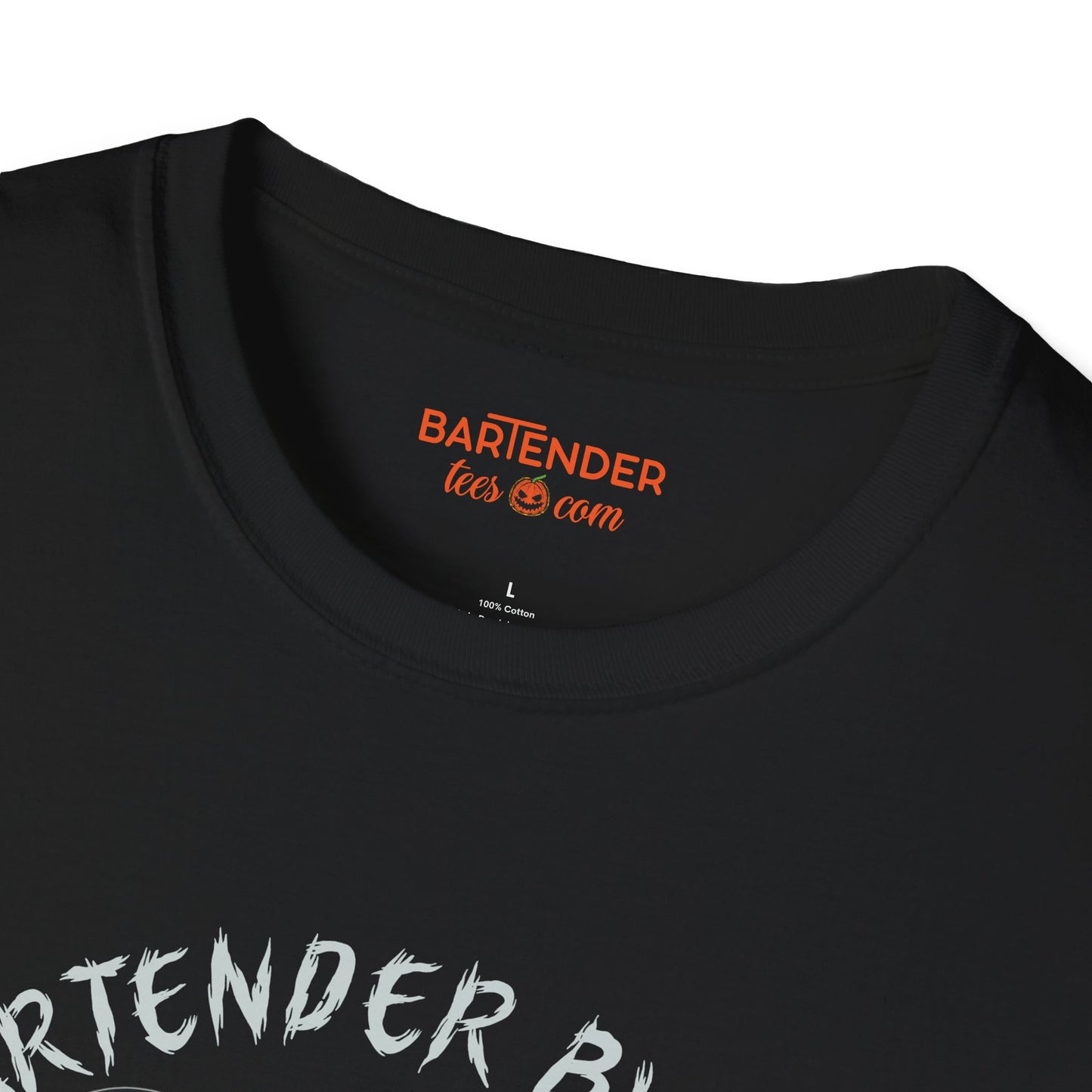 "Bartender by Day Vampire by Night" Halloween Bartender Softstyle T-Shirt