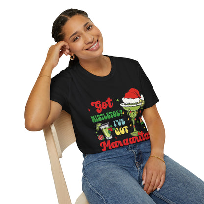 "Got Mistletoe? I've Got Margaritas" Unisex Softstyle T-Shirt