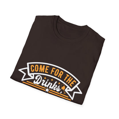 "Come for the Drinks Stay for the Dirty Mind" Men's Bartender Softstyle T-Shirt