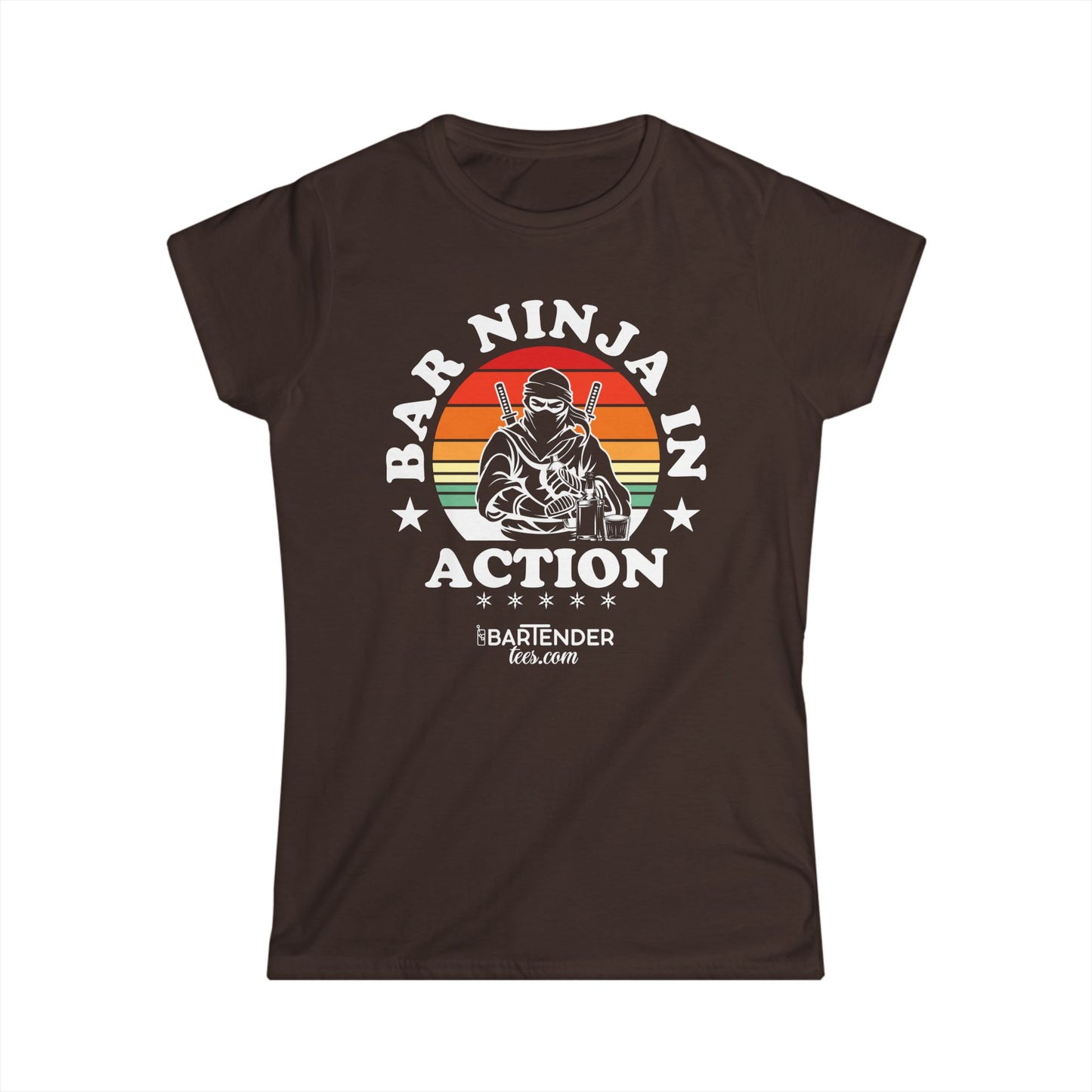 "Bar Ninja in Action" Softstyle T-Shirt