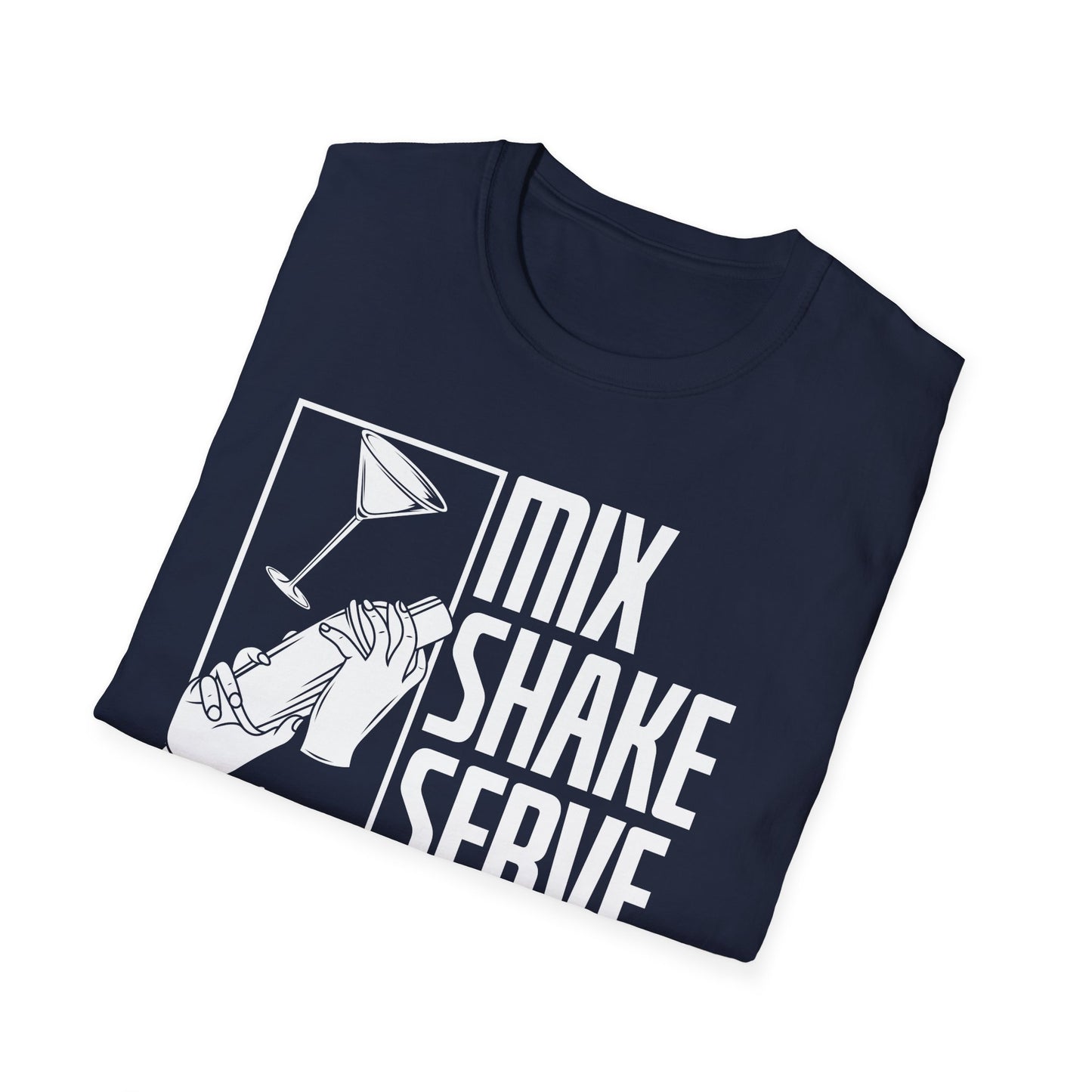 "Mix Shake Serve Repeat" Men's Bartender Tee