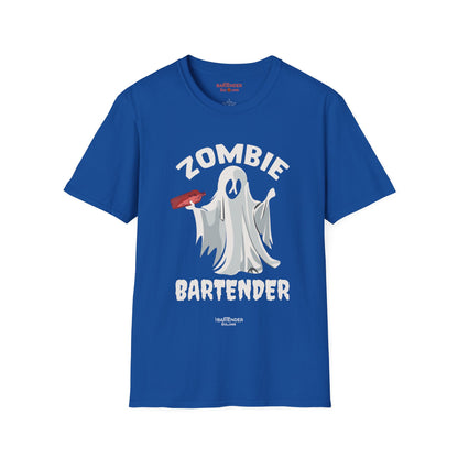 "Zombie Bartender" Halloween Bartender Softstyle T-Shirt