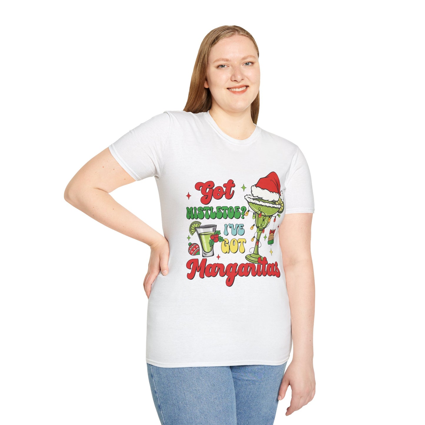 "Got Mistletoe? I've Got Margaritas" Unisex Softstyle T-Shirt