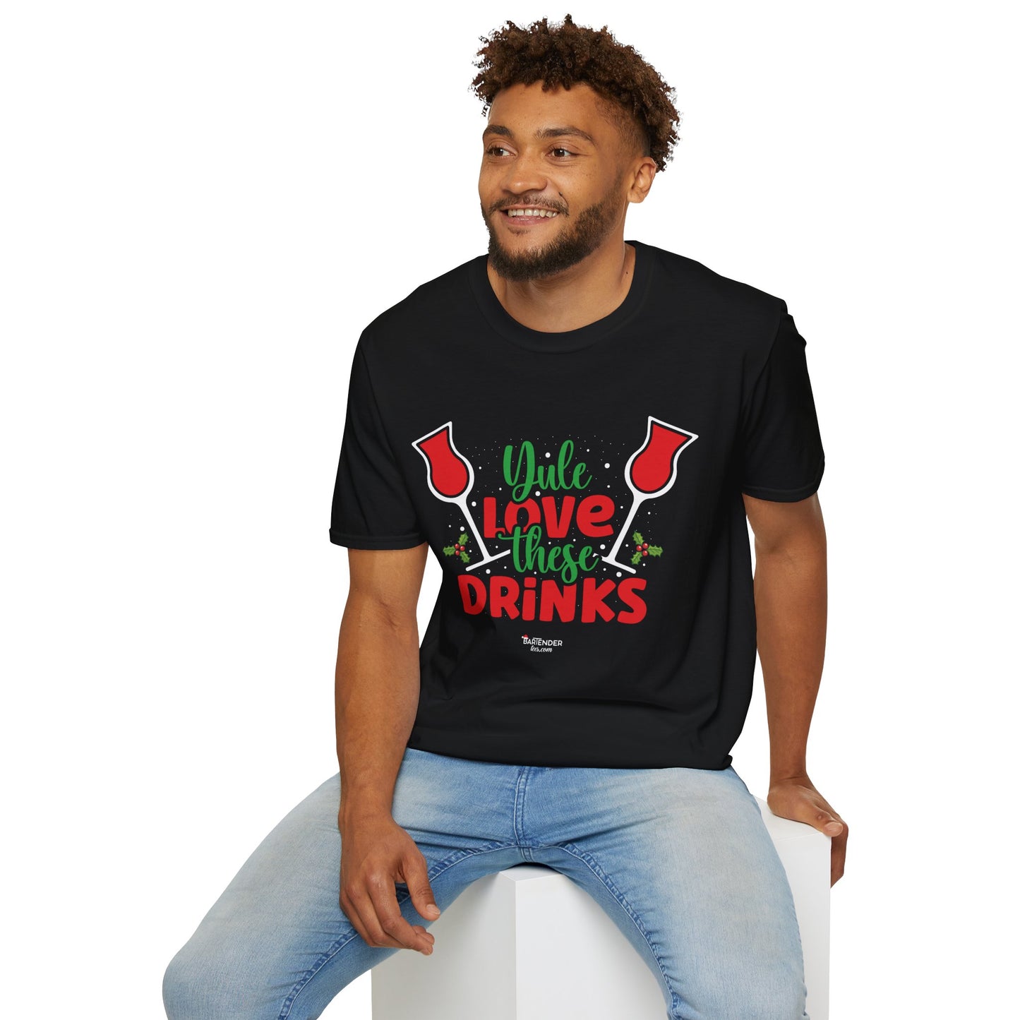 "Yule Love These Drinks" Unisex Softstyle T-Shirt