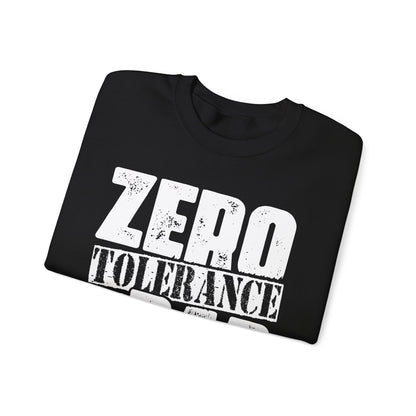 "Zero tolerance for bad behavior" Bartender Sweatshirt