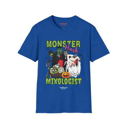 "Monster Mash Mixologist" Halloween Bartender Softstyle T-Shirt