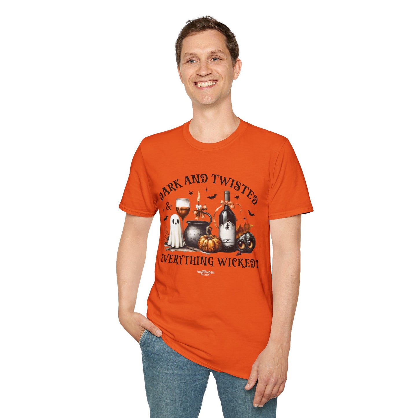 "Dark and Twisted" Softstyle Unisex Halloween T-Shirt