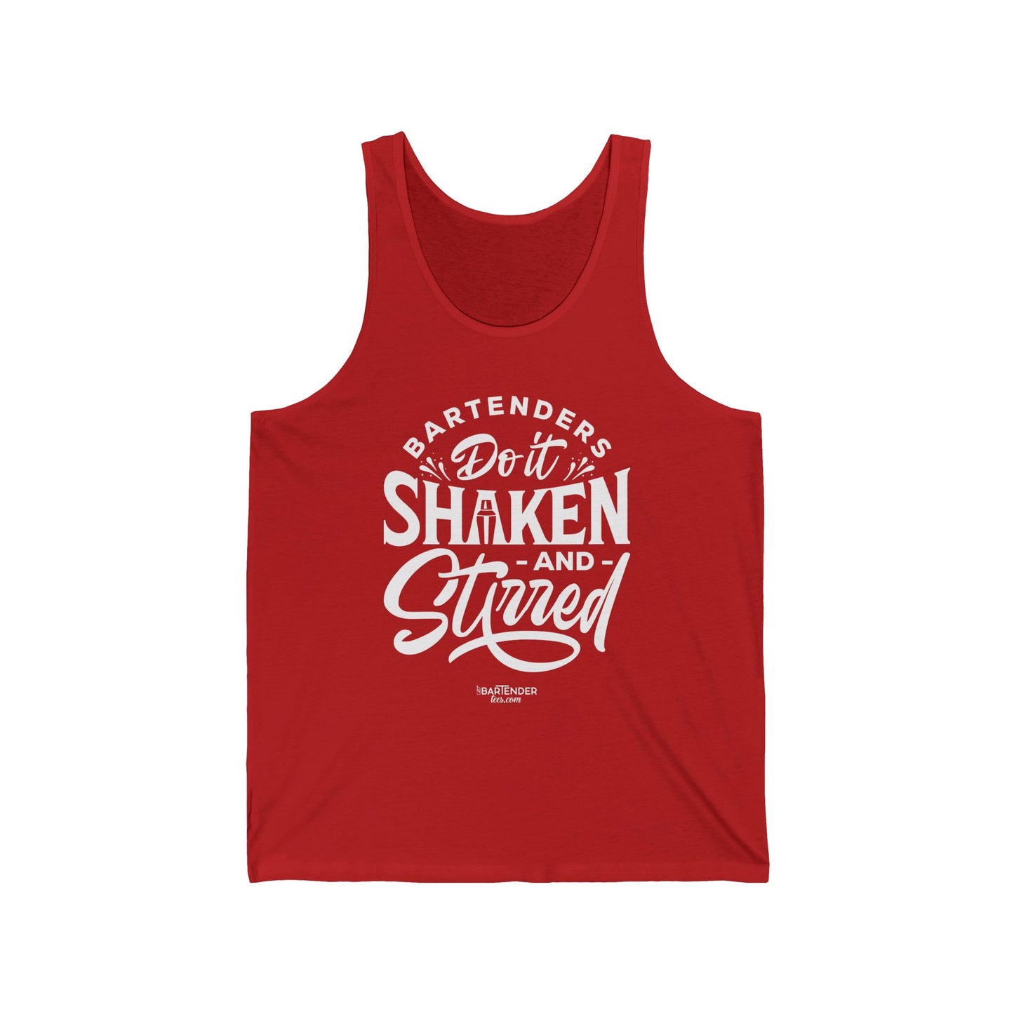 "Bartenders do it shaken and stirred" Men’s Bartender Tank Top