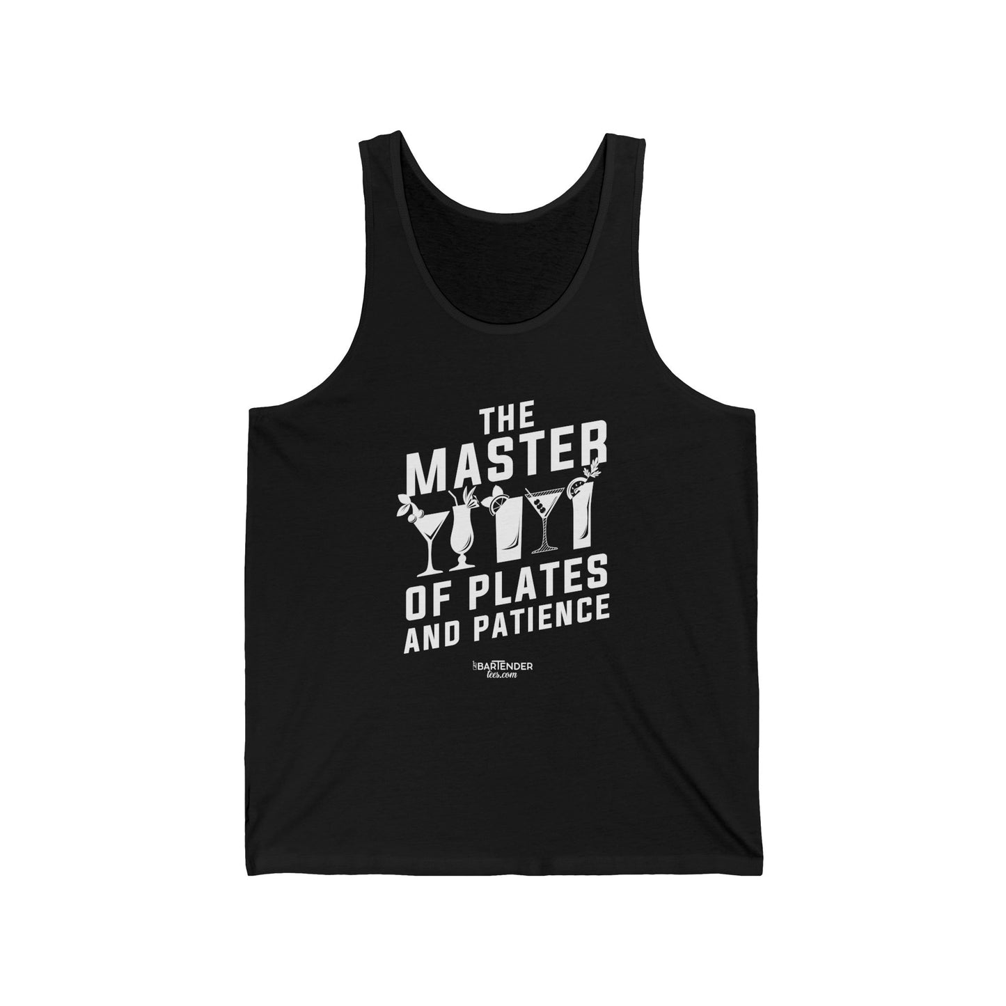 "The master of plates and patience" Men’s Bartender Tank Top