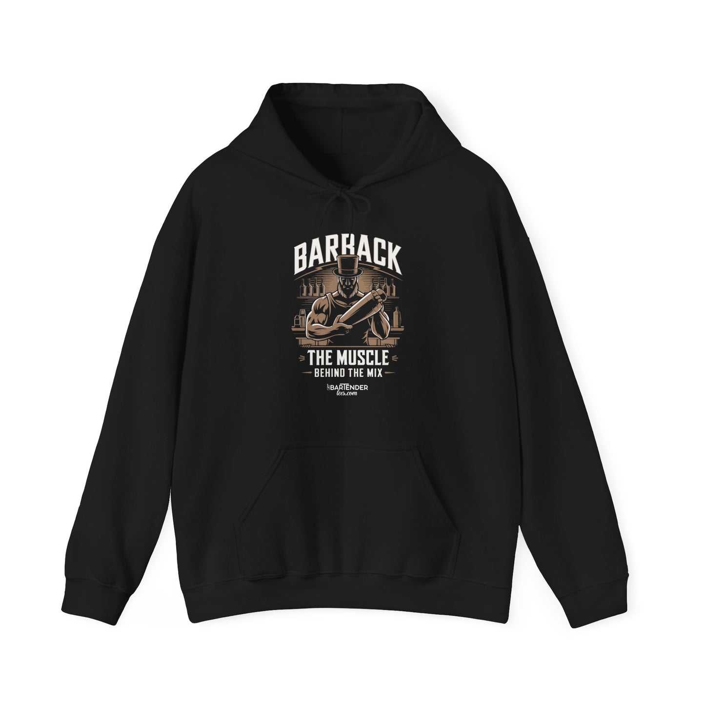 "Barback the muscle behind the mix" Bartender Hooded Sweatshirt