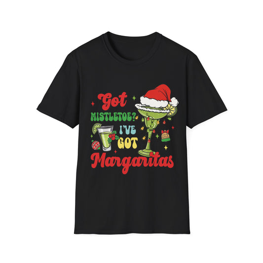 "Got Mistletoe? I've Got Margaritas" Unisex Softstyle T-Shirt