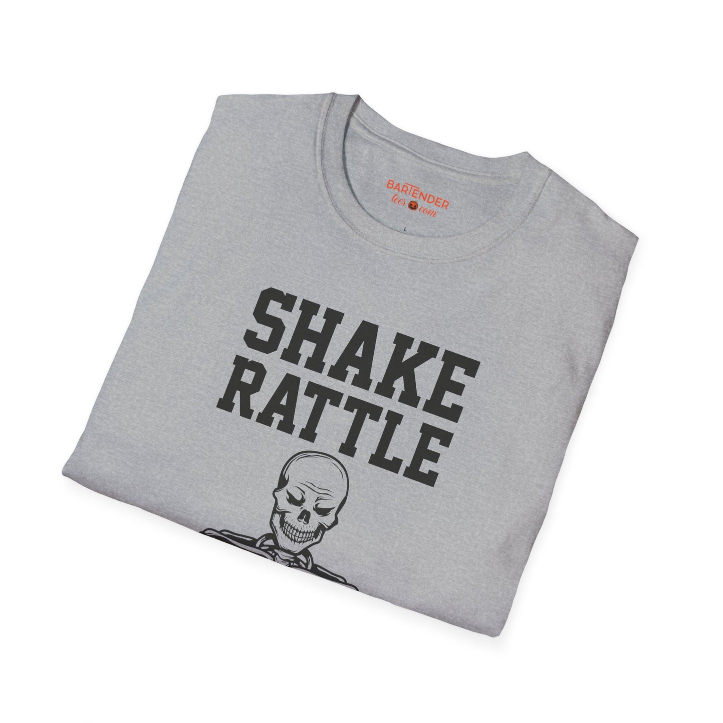 "Shake Rattle and Pour" Halloween Bartender Softstyle T-Shirt