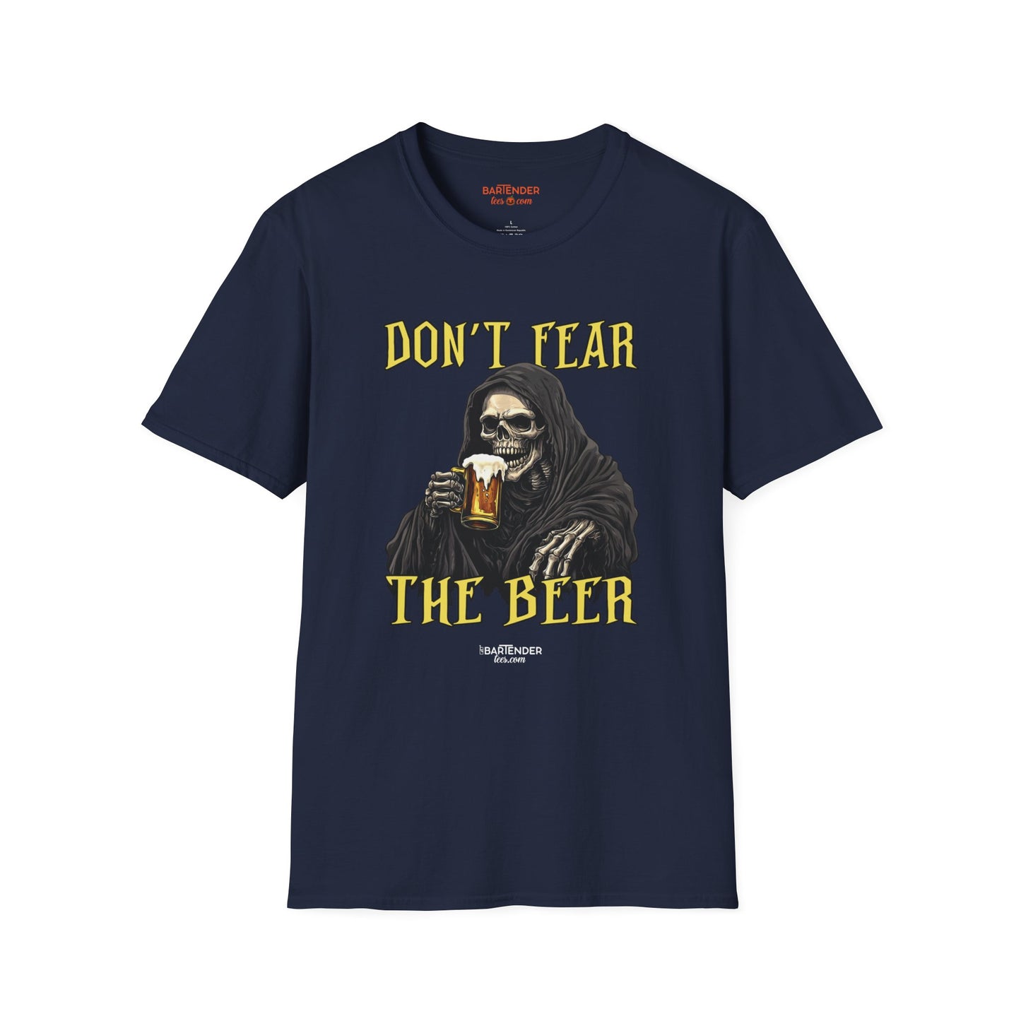 "Don't Fear The Beer" Halloween Bartender Softstyle T-Shirt