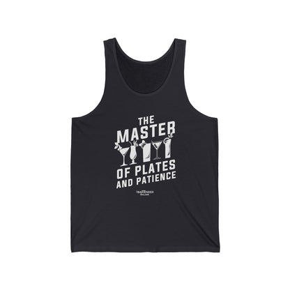 "The master of plates and patience" Men’s Bartender Tank Top