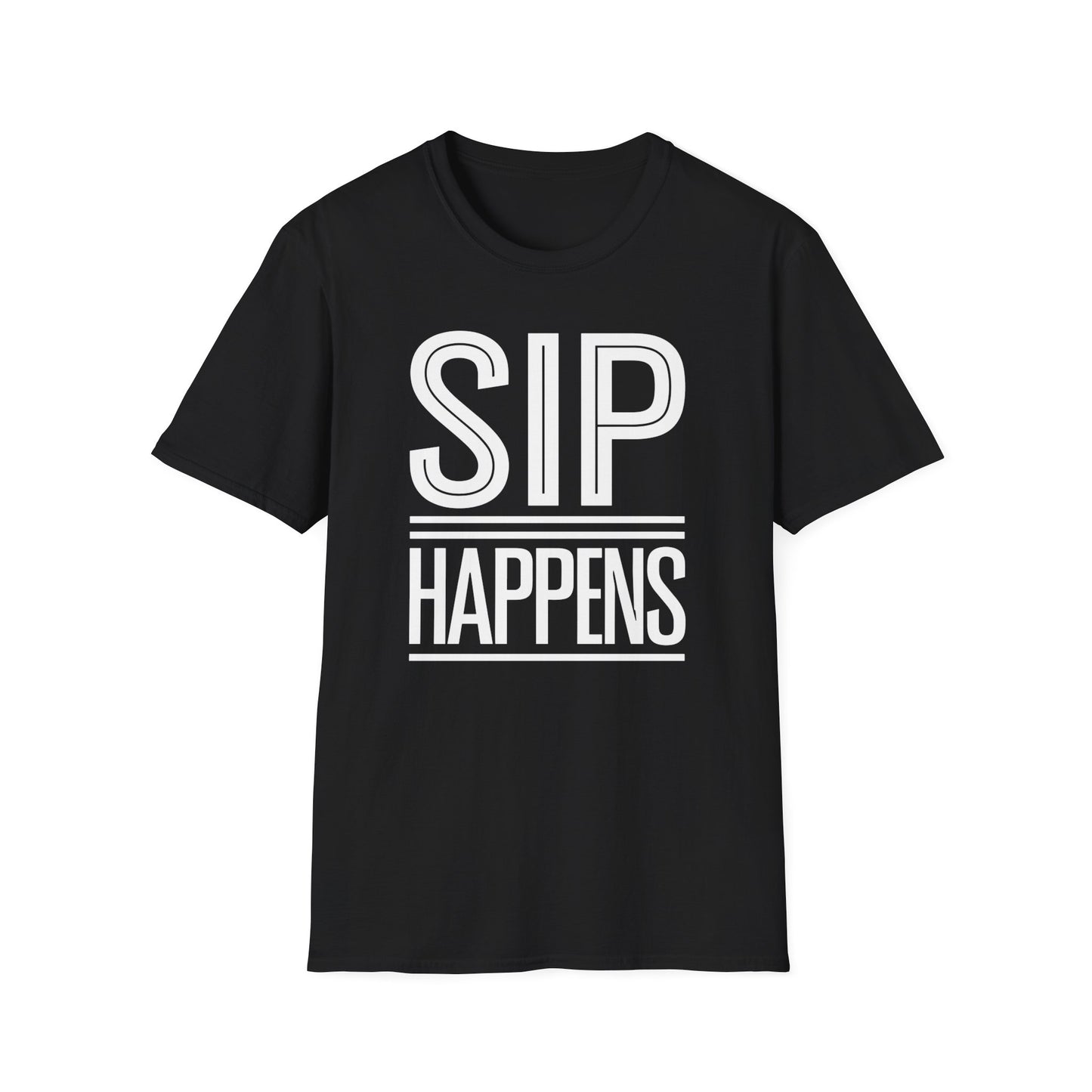 "Sip Happens" Unisex Softstyle T-Shirt