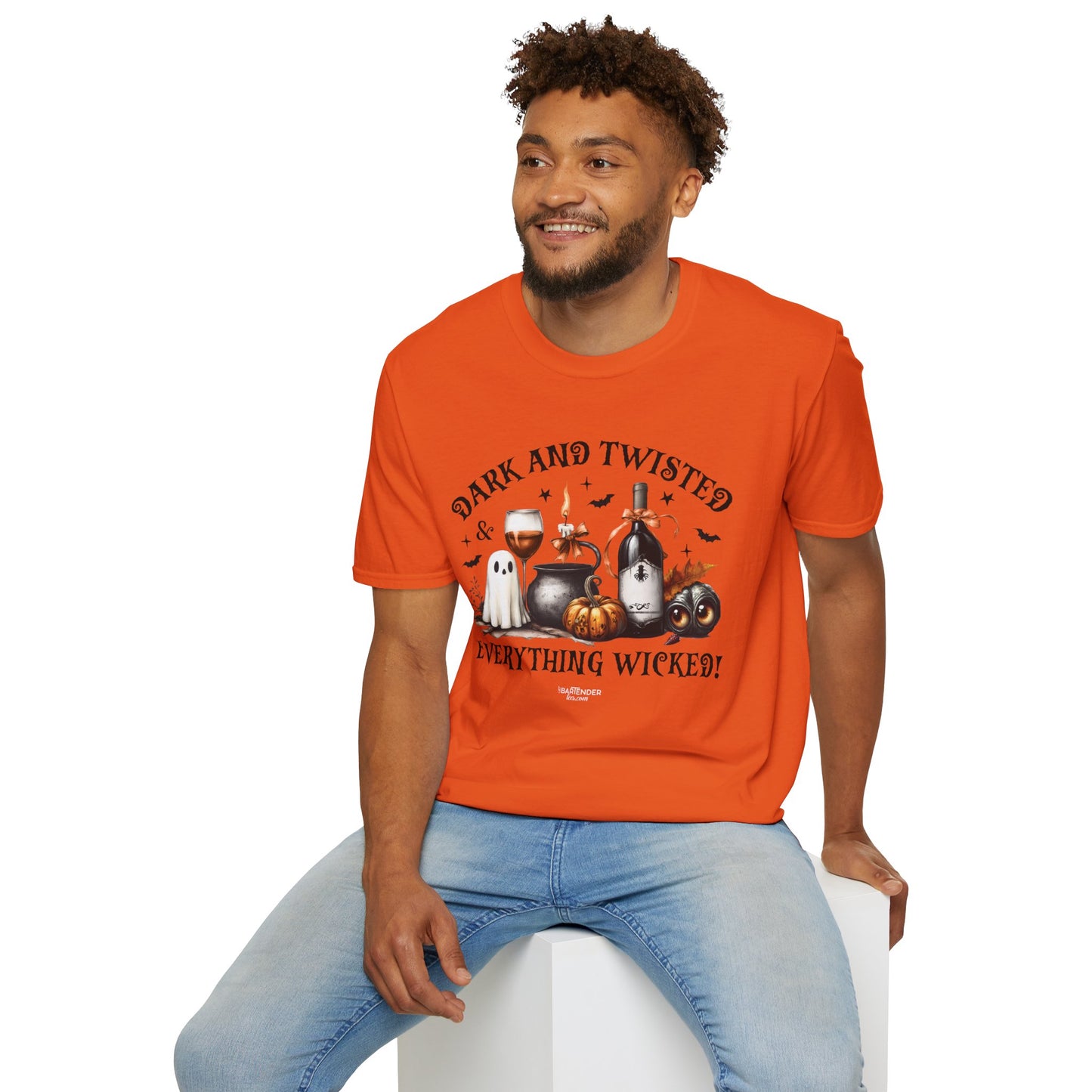 "Dark and Twisted" Softstyle Unisex Halloween T-Shirt